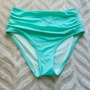 Victoria Secret High Waist Bikini Bottom Medium Sea foam Mint Teal Turquoise